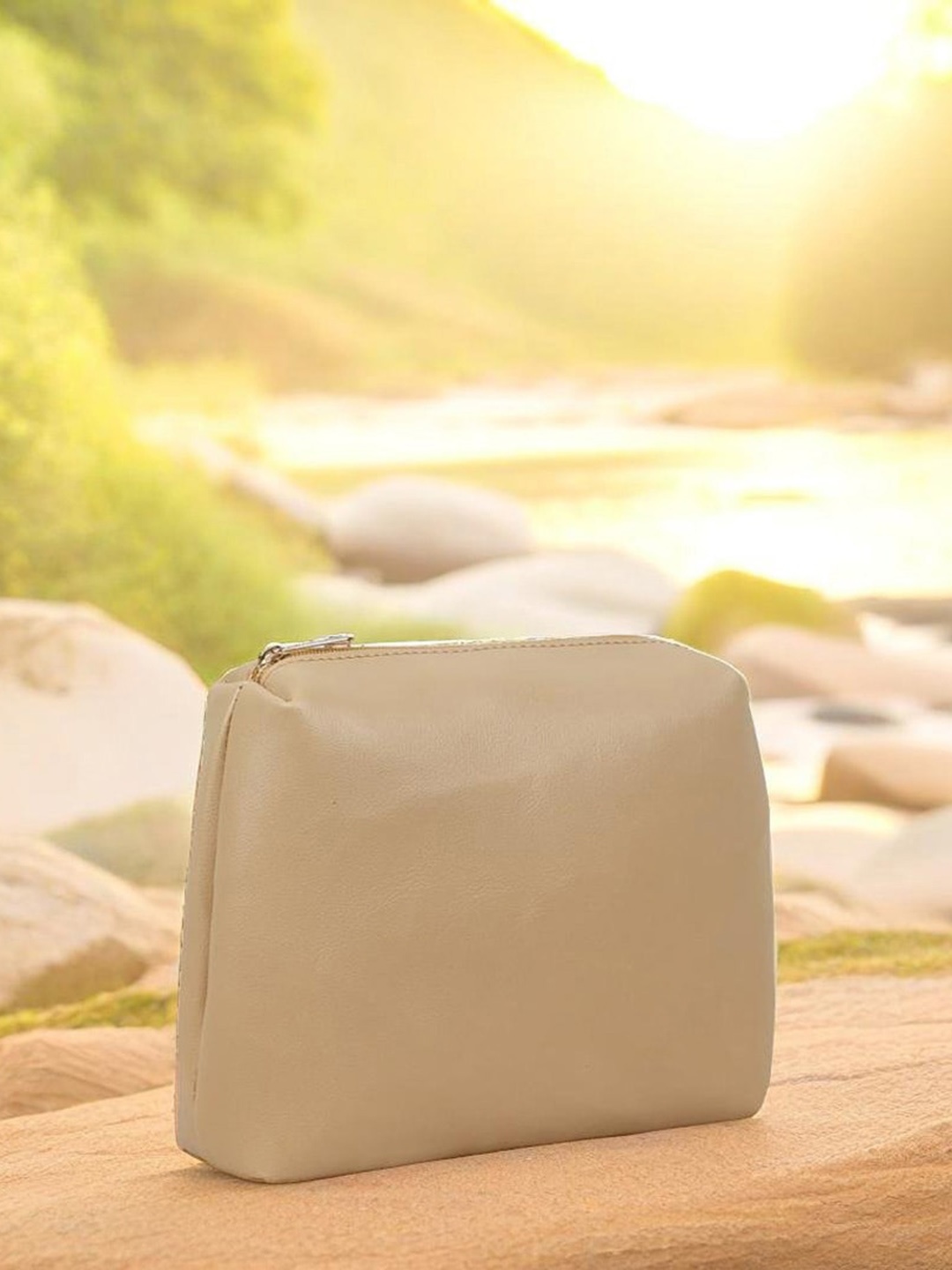 

Bagsy Malone Textured Travel Pouch, Beige