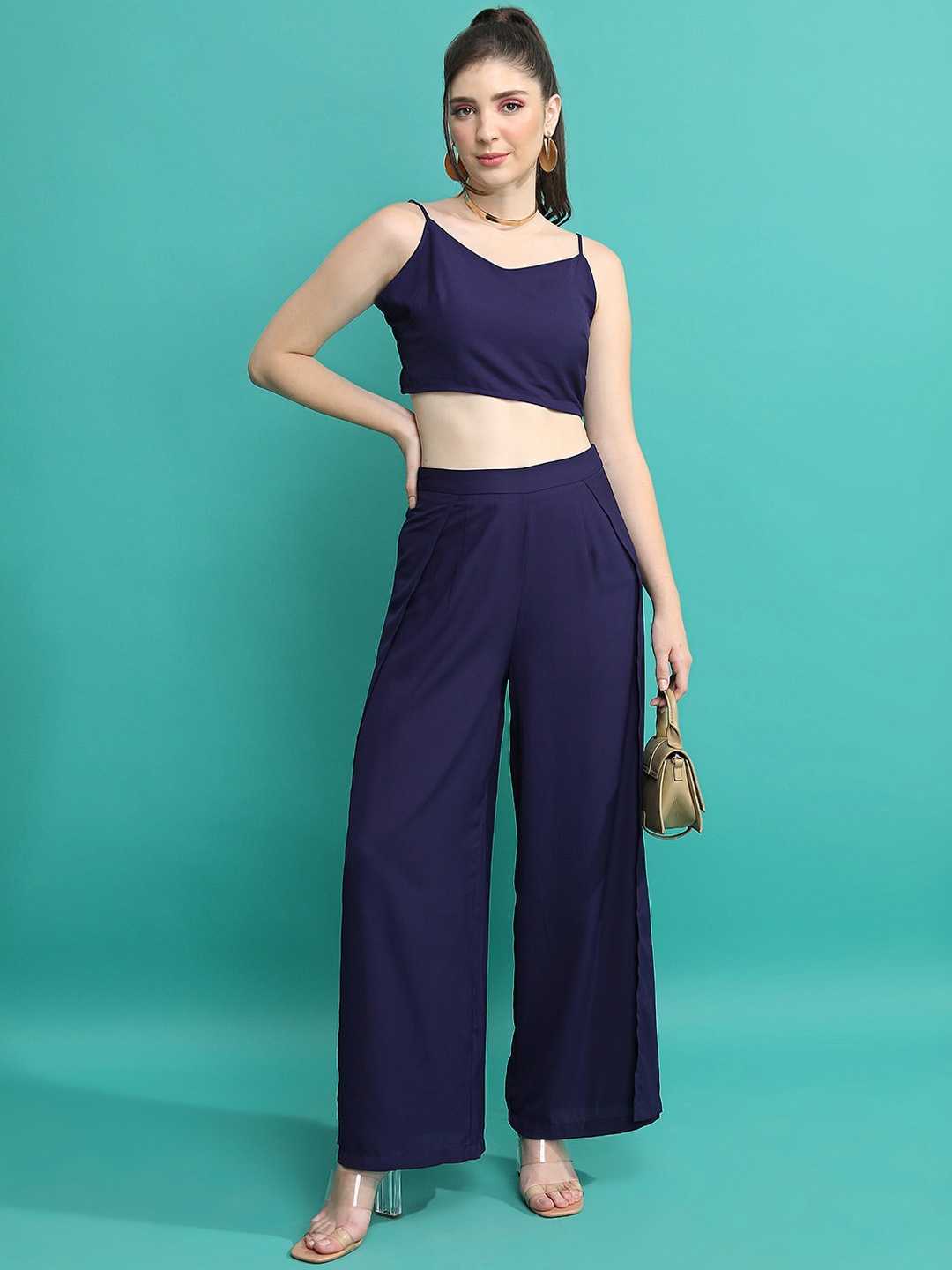 

Tokyo Talkies Top & Trouser Co-Ords, Navy blue