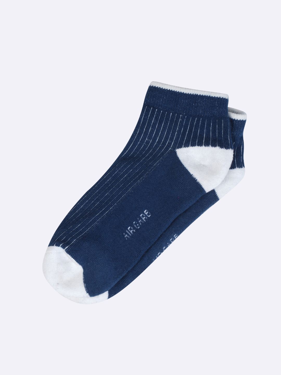 

AIR GARB Striped Ankle-Length Socks, Blue