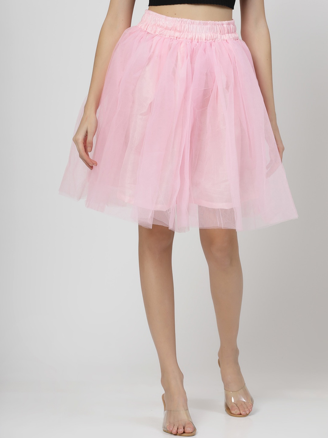 

BAESD Flared Mini-Length skirt, Pink