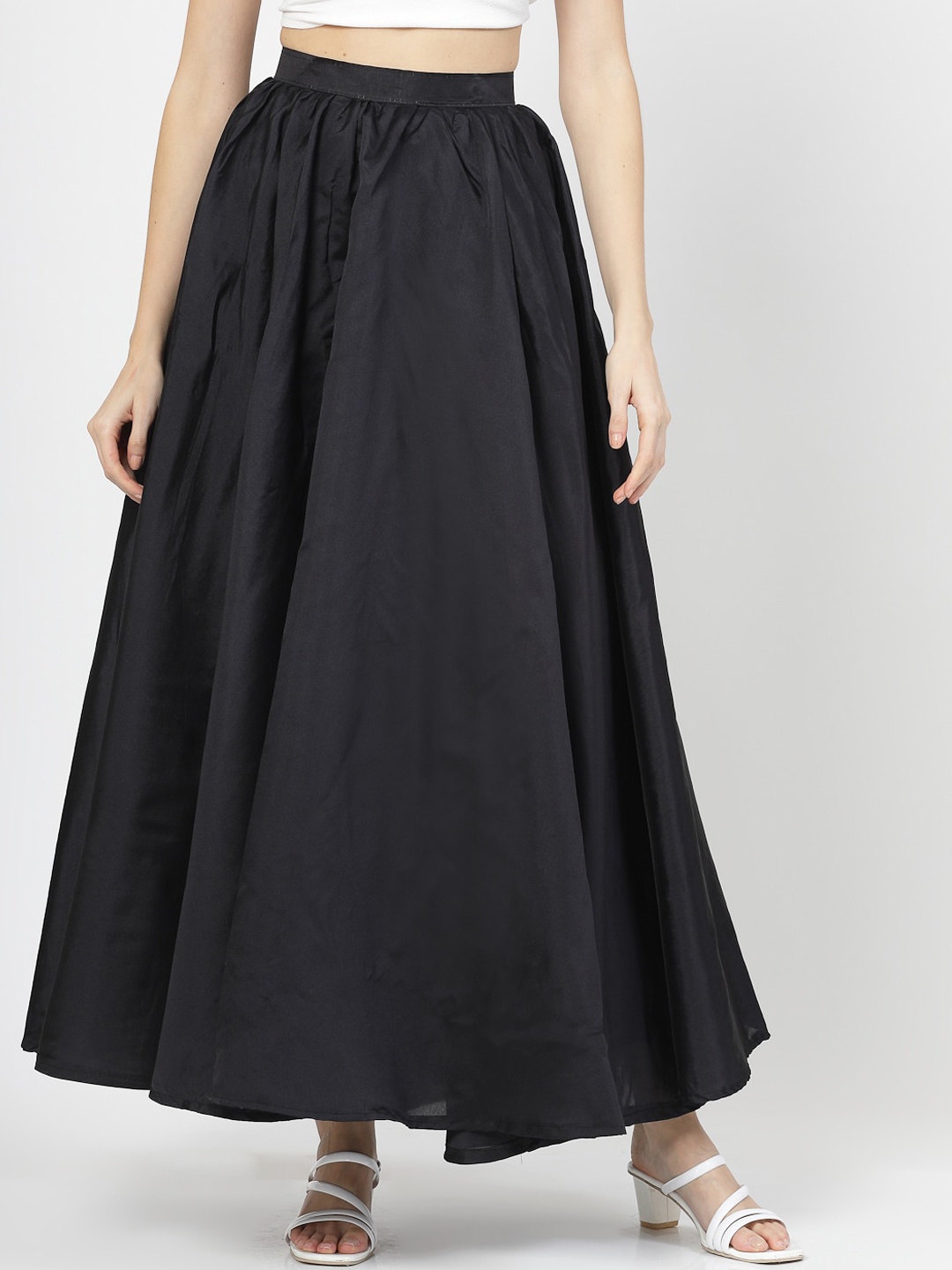 

BAESD Flared Maxi Length skirt, Black