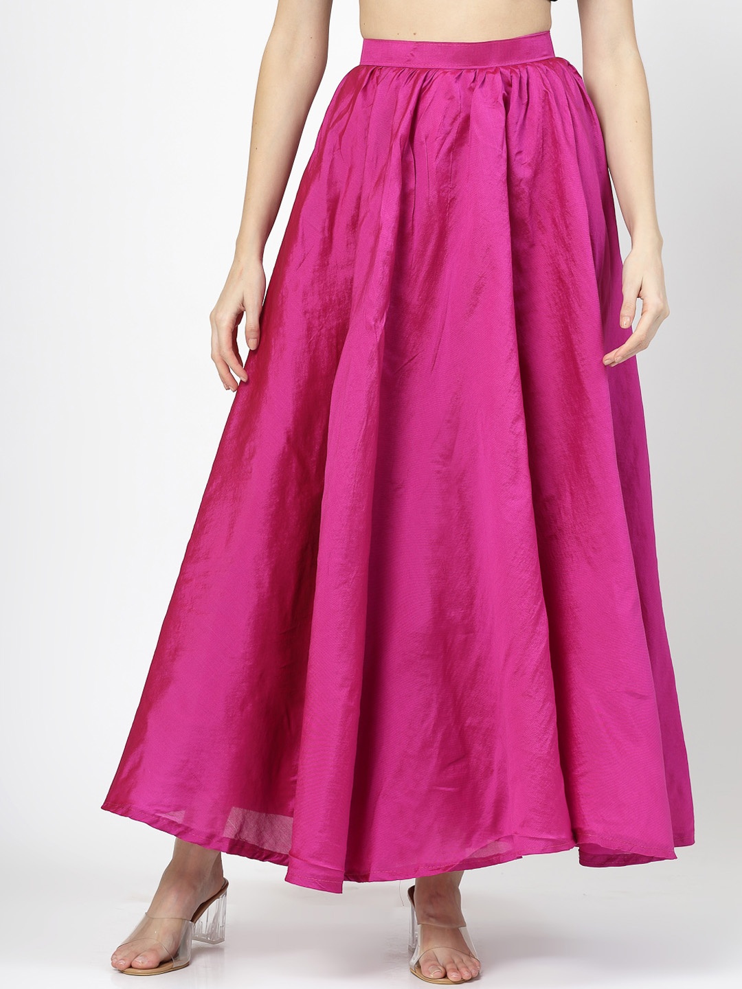 

BAESD Flared Maxi-Length skirt, Magenta