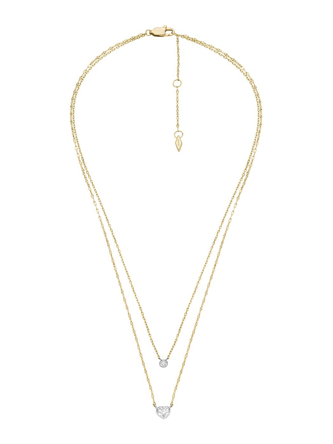 

Fossil Gold-Plated Two Tone Pendant With Chain