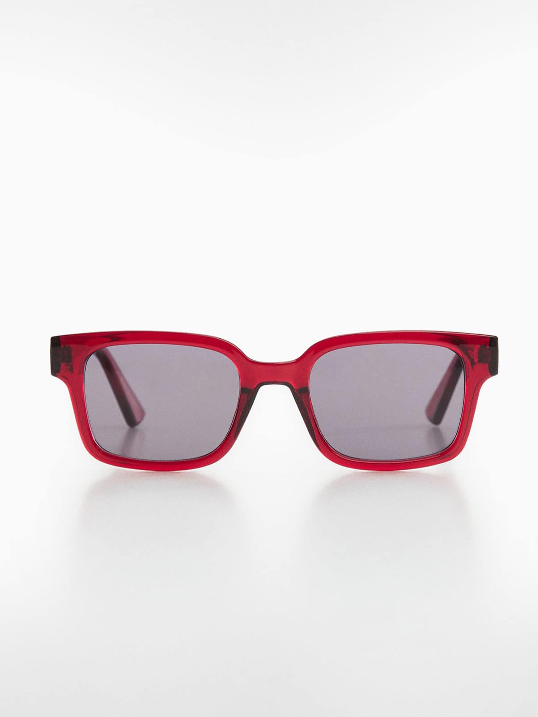 

MANGO Women Rectangle Sunglasses with UV Protected Lens, Black