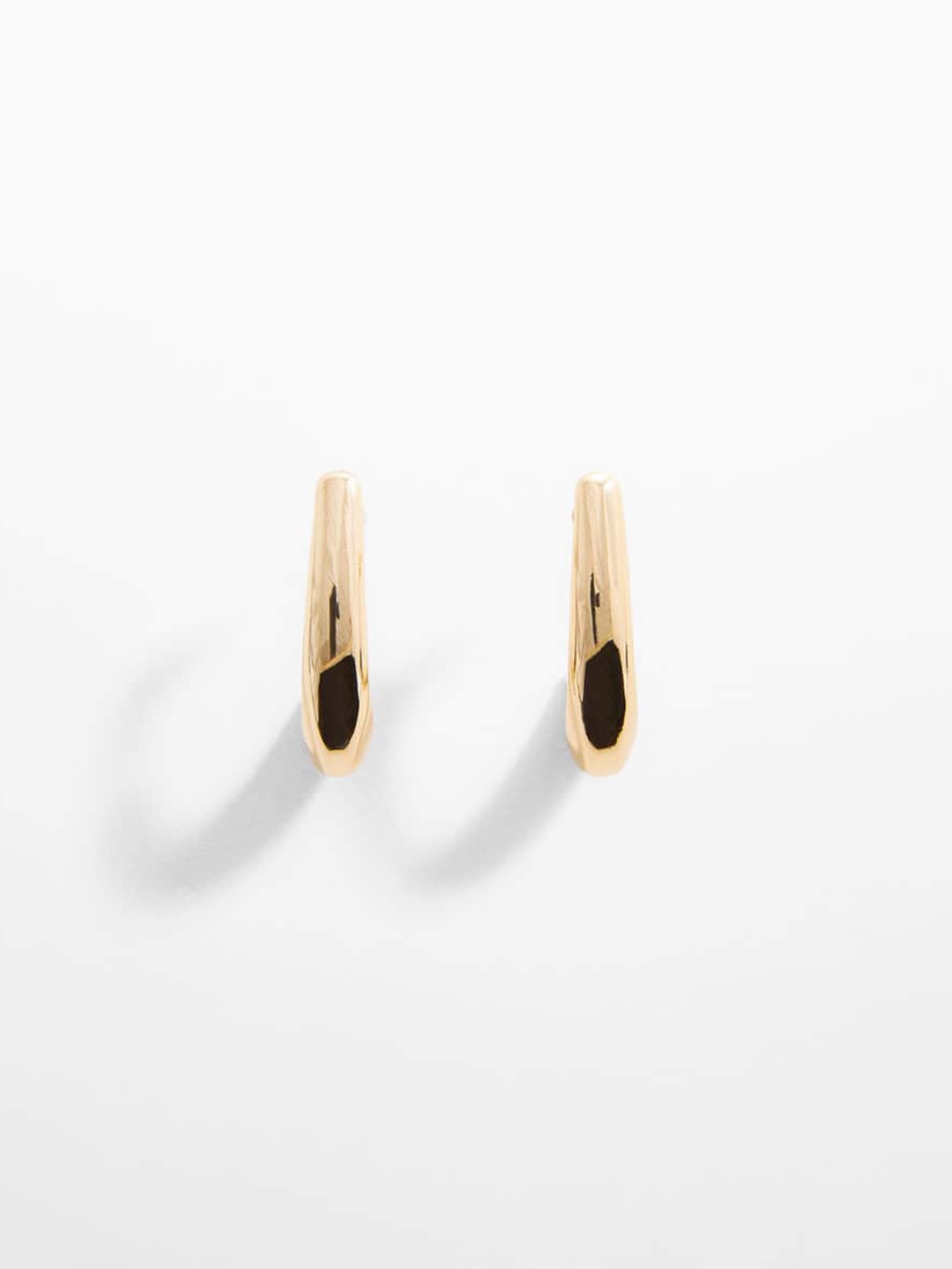 

MANGO Contemporary Drop Earrings, Gold