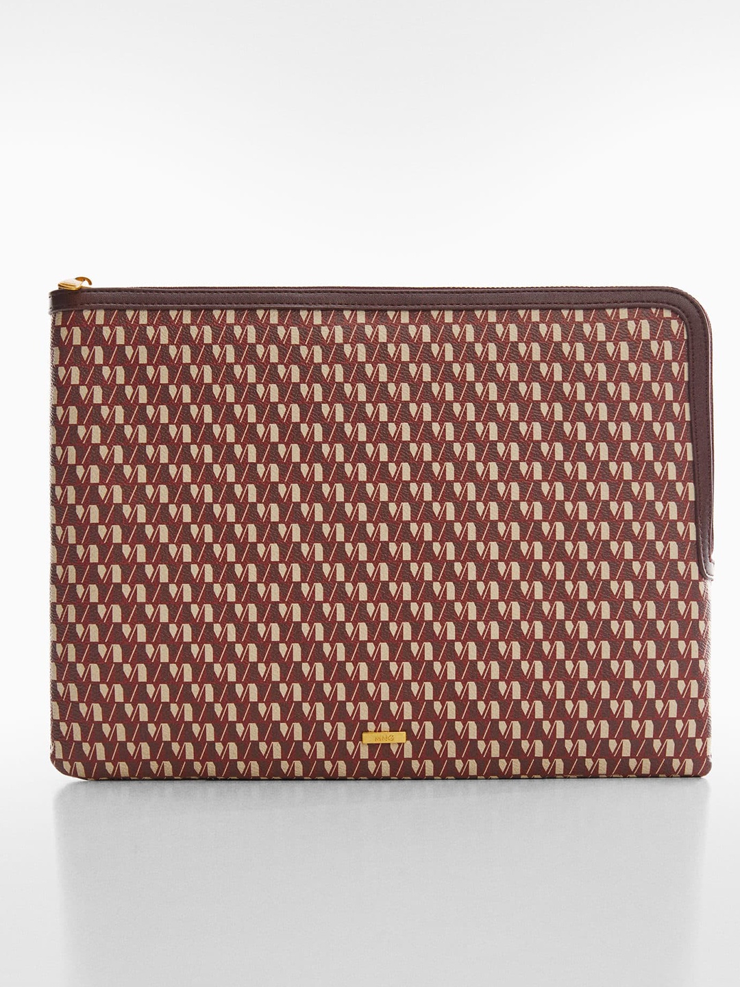 

MANGO Brand Logo Printed Laptop Sleeve- 13 Inch, Maroon