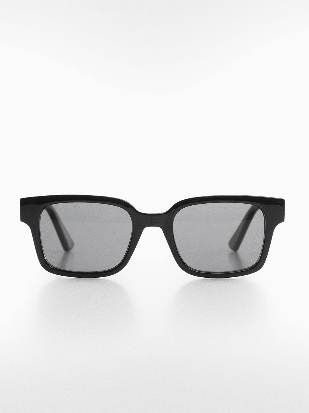 

MANGO Women Rectangle Sunglasses with UV Protected Lens, Black