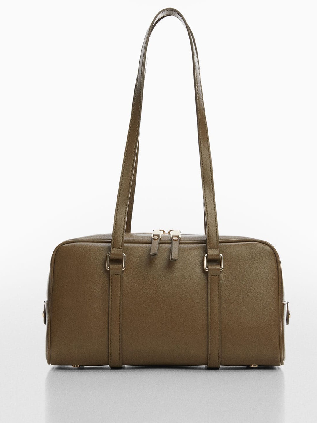 

MANGO Bowling Shoulder Bag, Olive