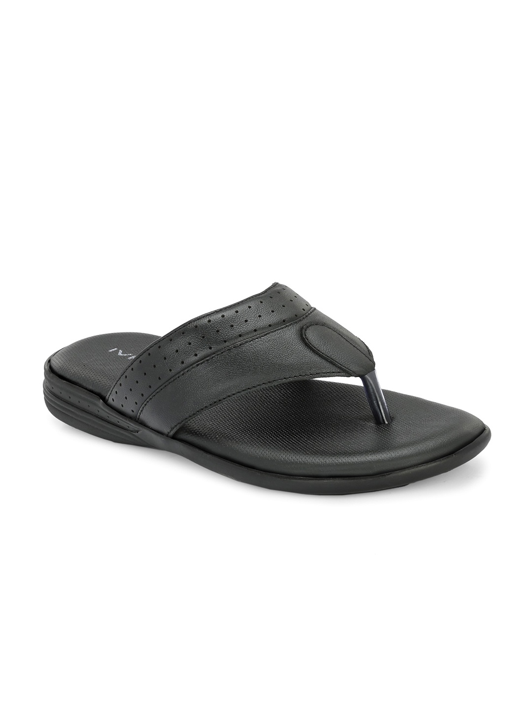 

IVRAH Men Textured Comfort Sandals, Black