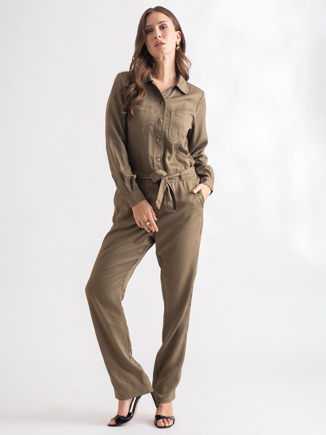 

B.Copenhagen Tencel Basic Jumpsuit, Khaki