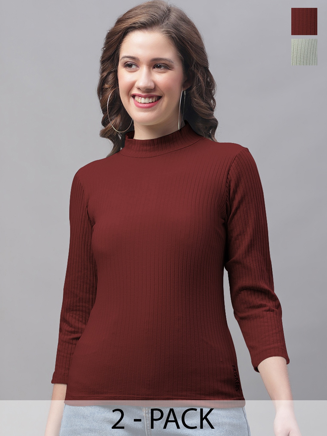 

Friskers Maroon Top