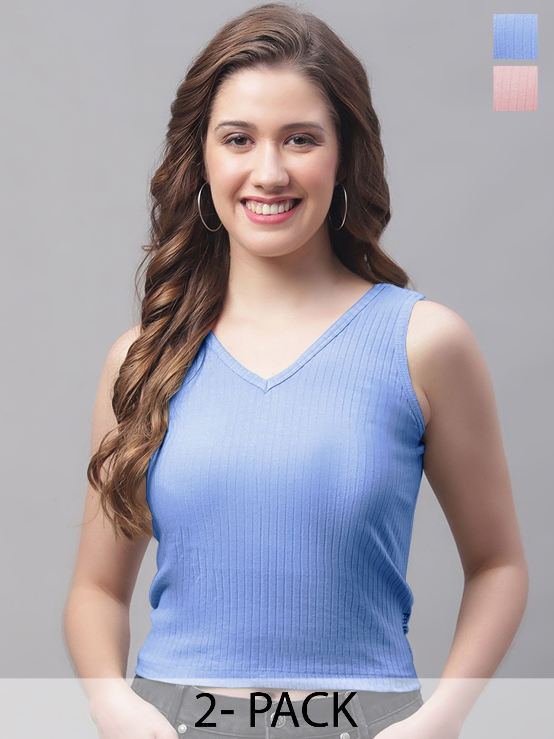 

Friskers Turquoise Blue Crop Top