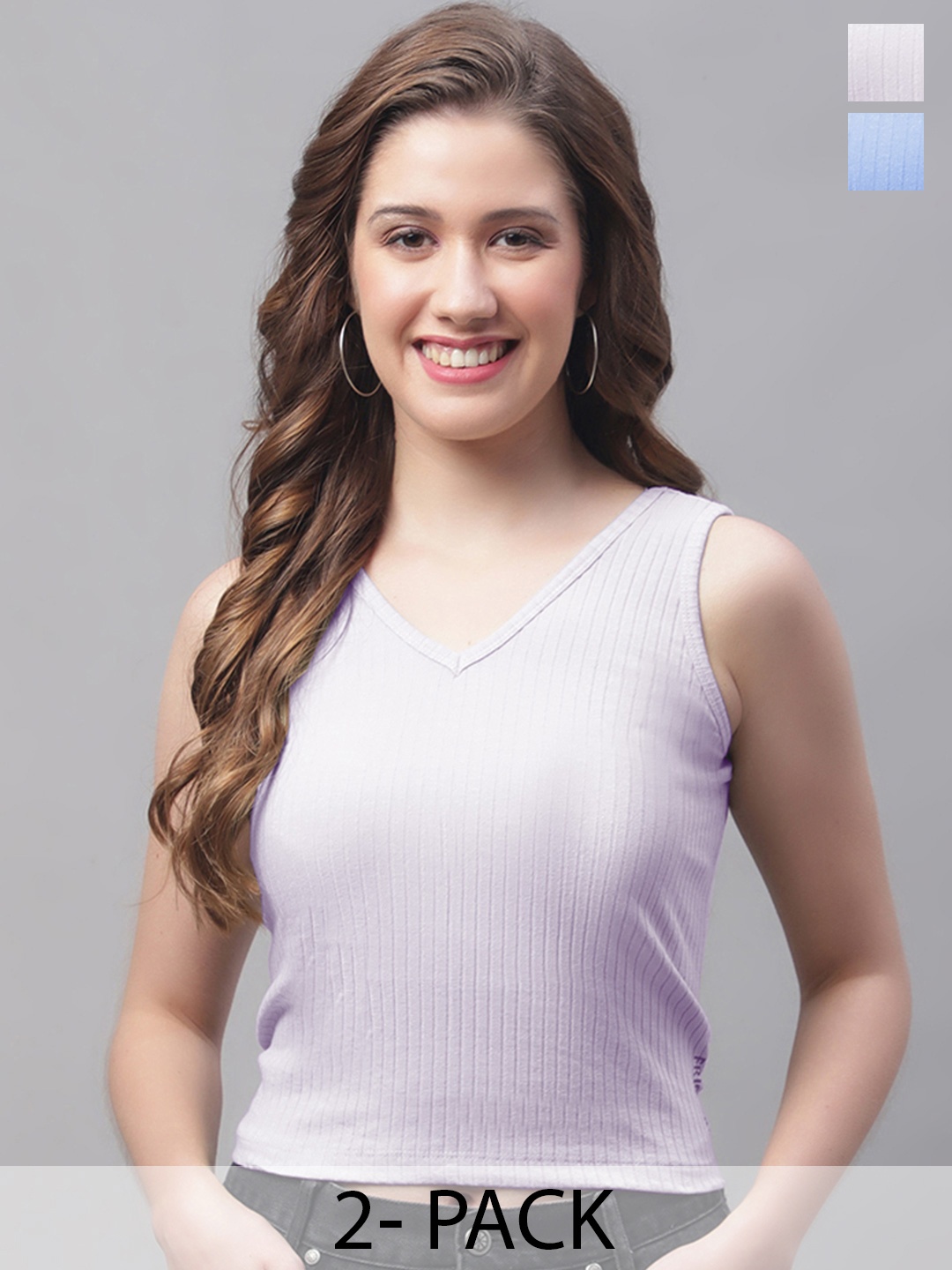 

Friskers Purple Striped Top
