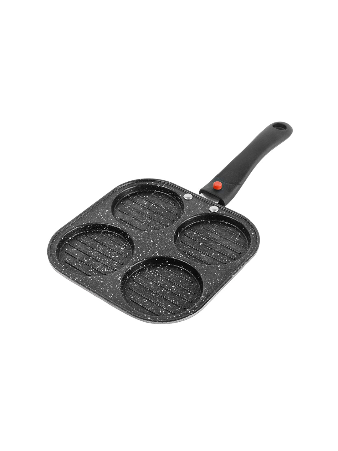 

Cello Black Non-Stick 4-Cavity Aluminium Uttapam Maker with Spatter