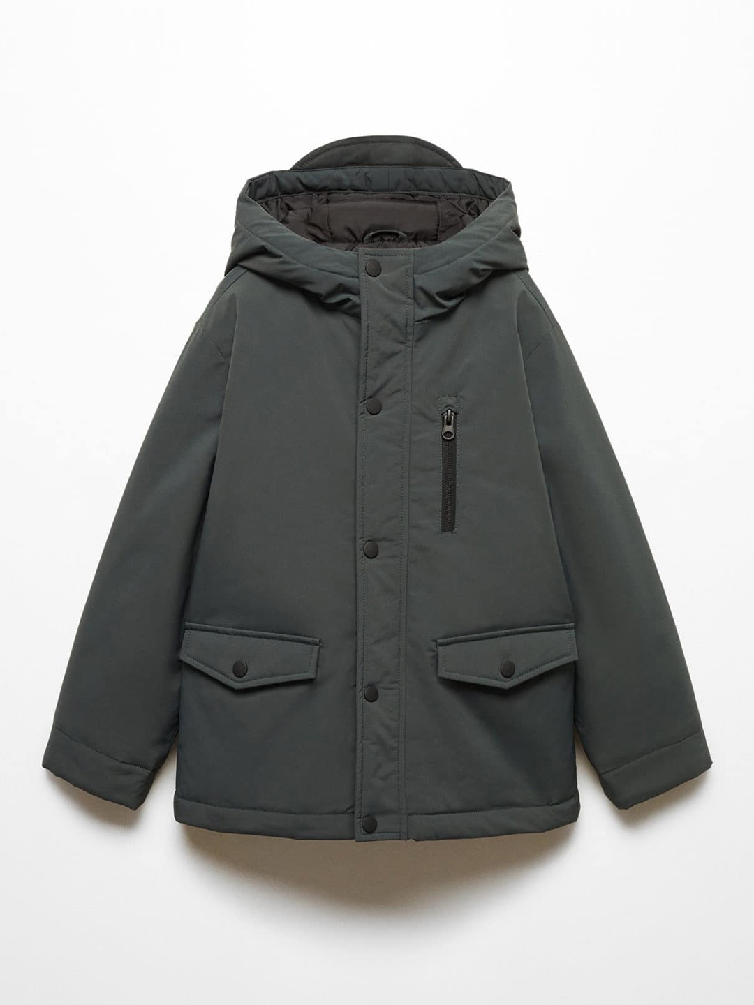 

Mango Kids Boys Hooded Padded Jacket, Charcoal