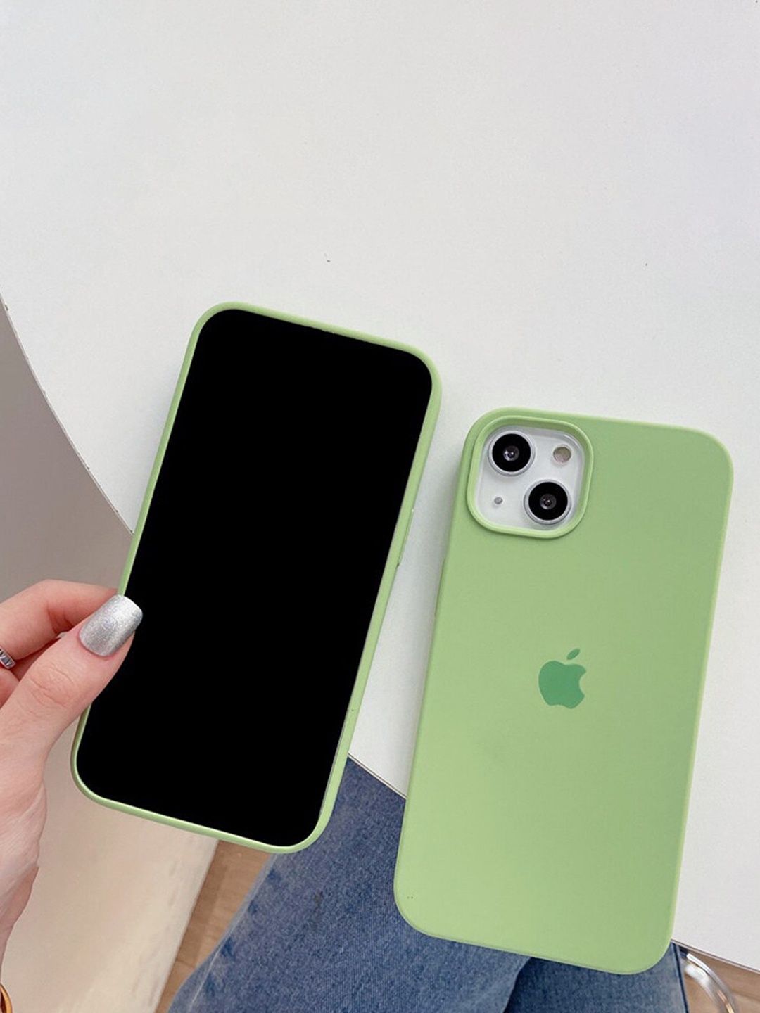 

TREEMODA Silicone iPhone 15 Back Case, Lime green