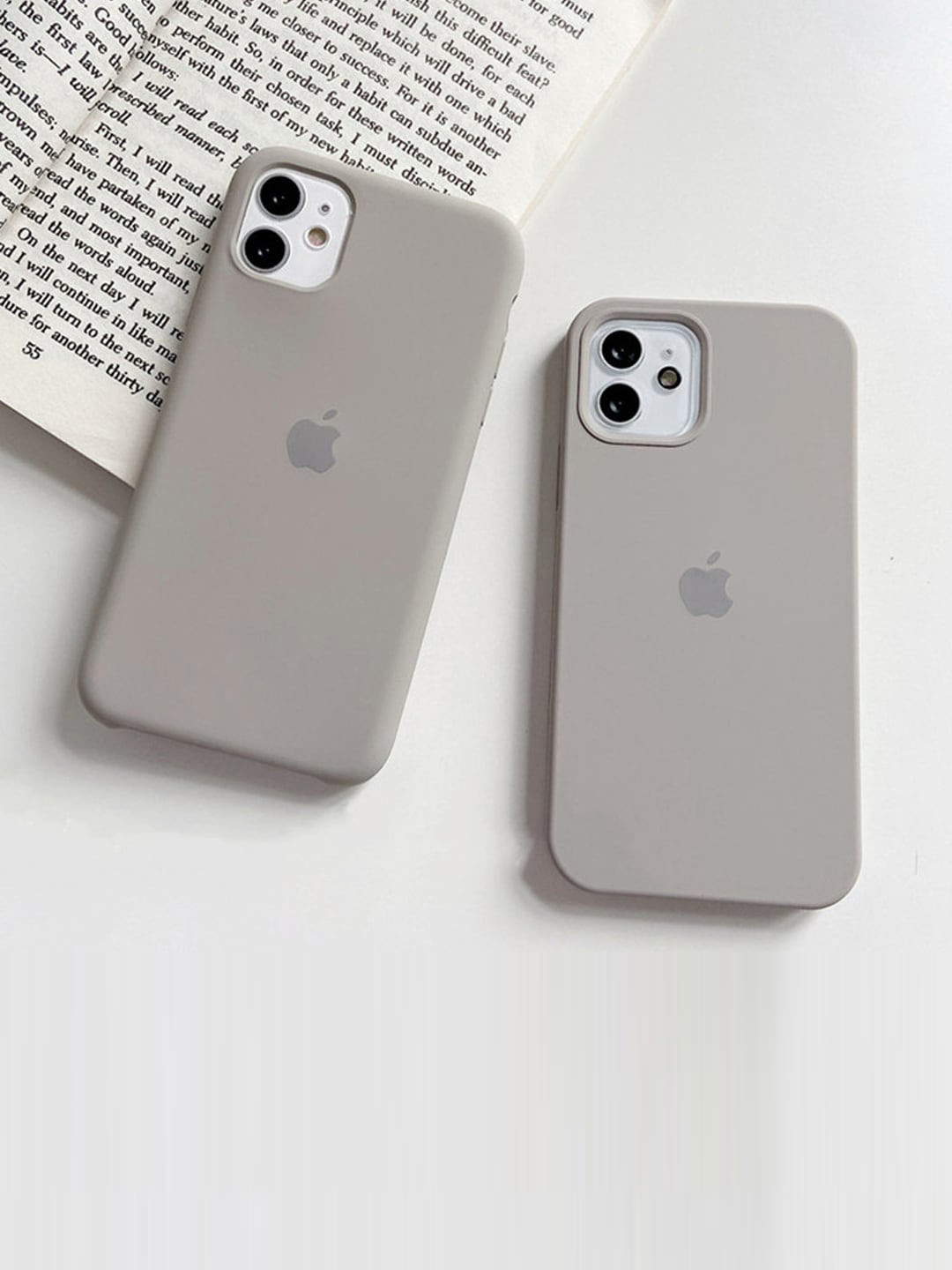 

TREEMODA Silicone iPhone 15 Back Case, Grey