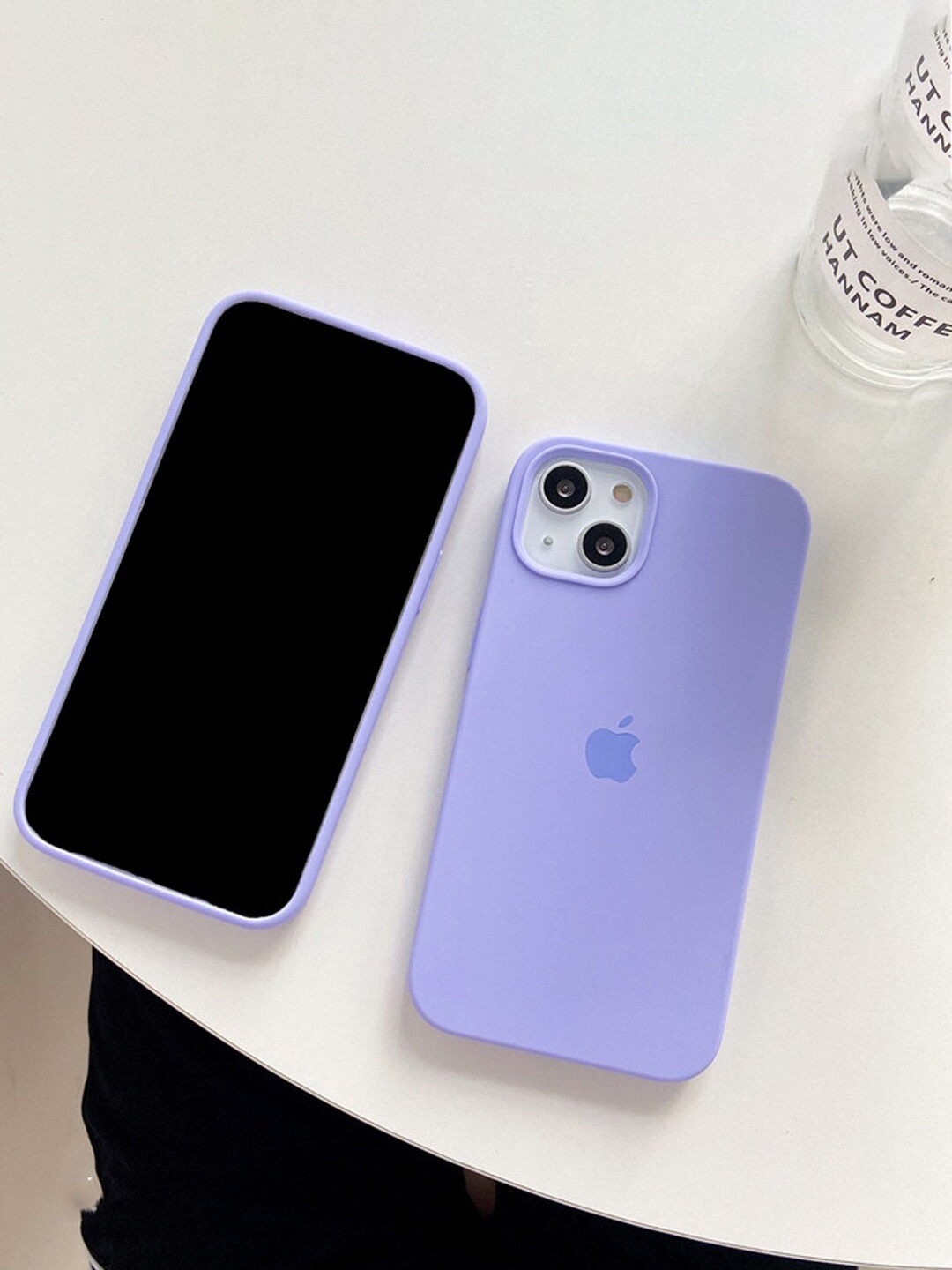 

TREEMODA Silicone iPhone 15 Pro Max Back Case, Lavender