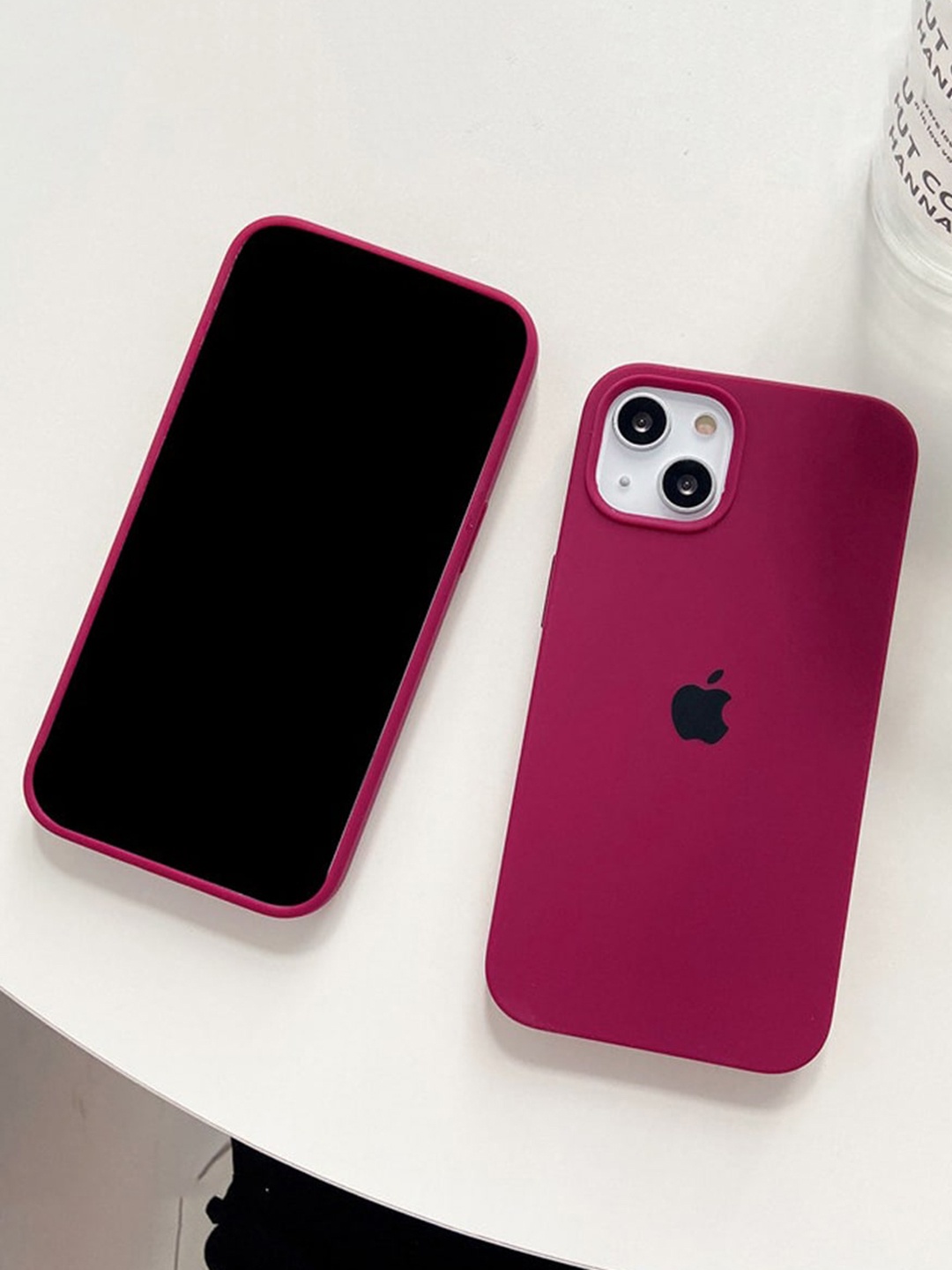 

TREEMODA Silicone iPhone 15 Pro Back Case, Mauve