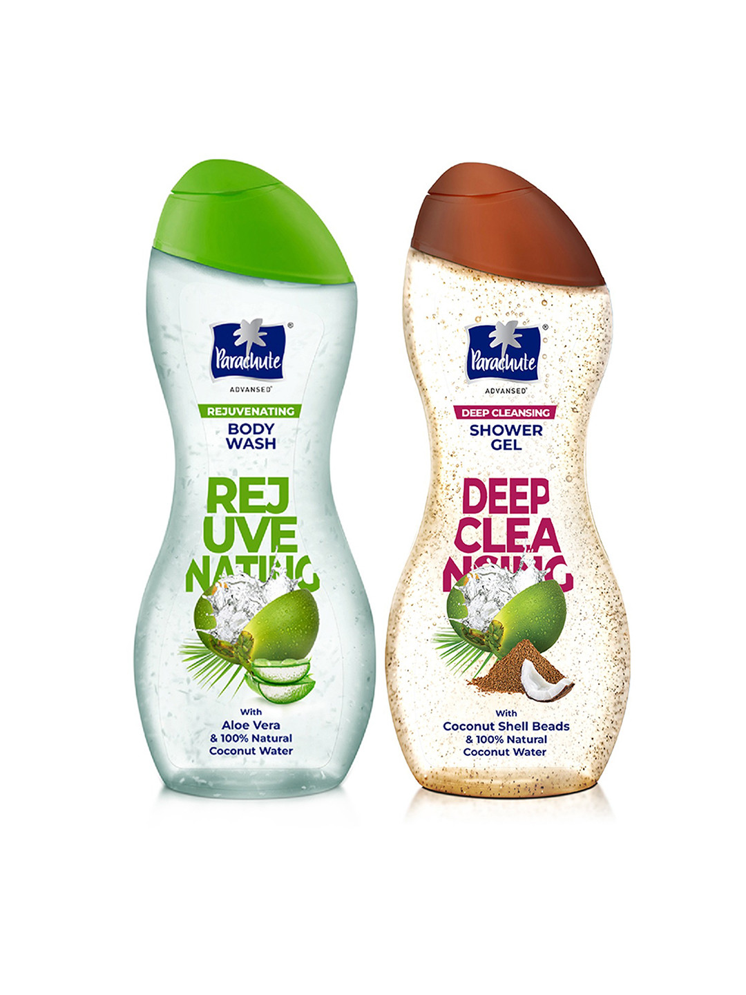 

Parachute Advansed Set of Rejuvenating Body Wash & Deep Cleansing Shower Gel, Transparent