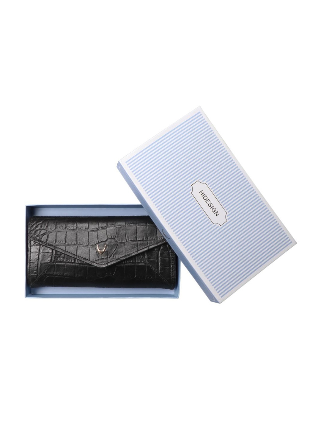 

Hidesign Checked Envelope Clutch, Black