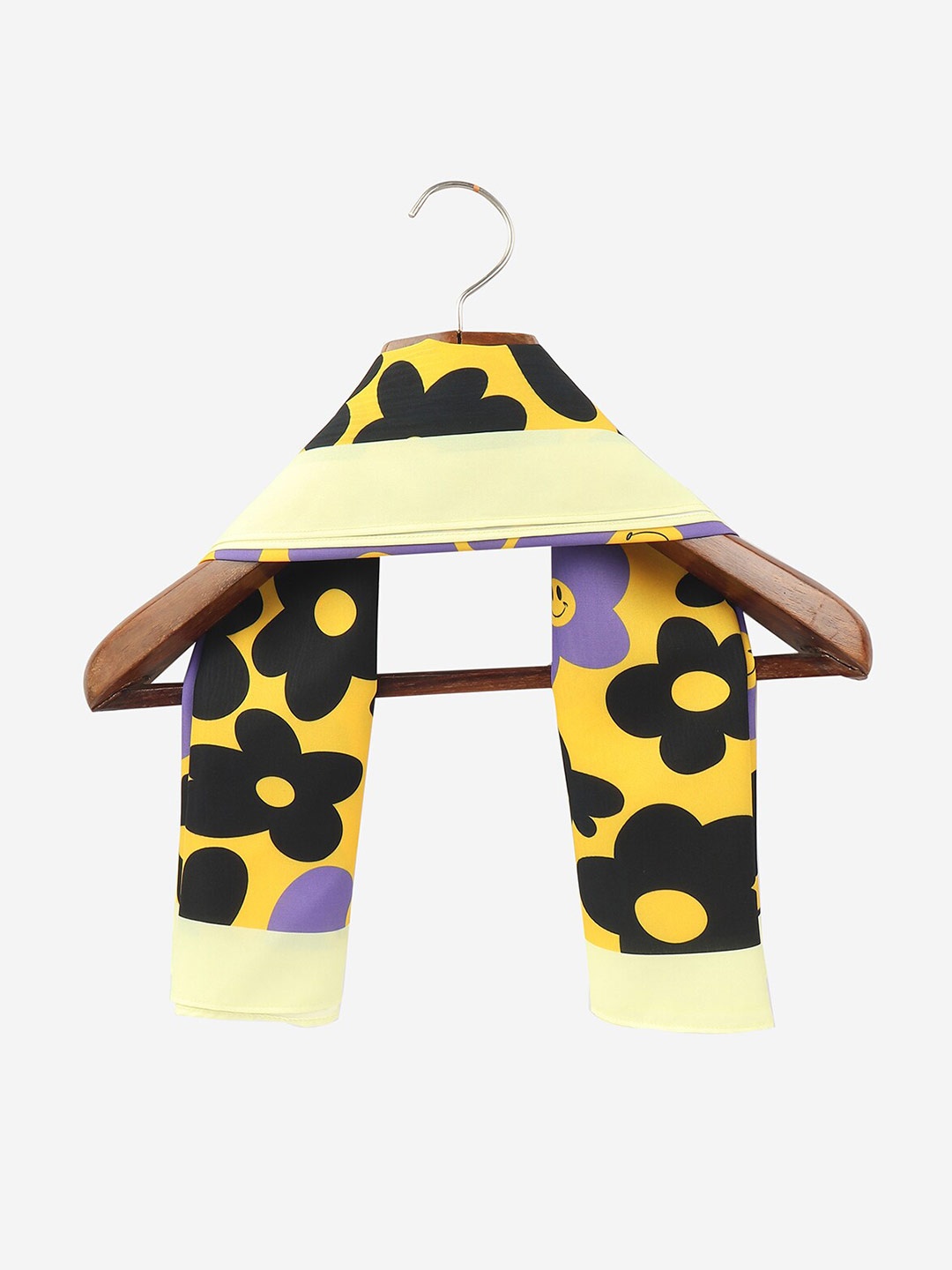 

Beau Design Women Printed Scarf, Yellow
