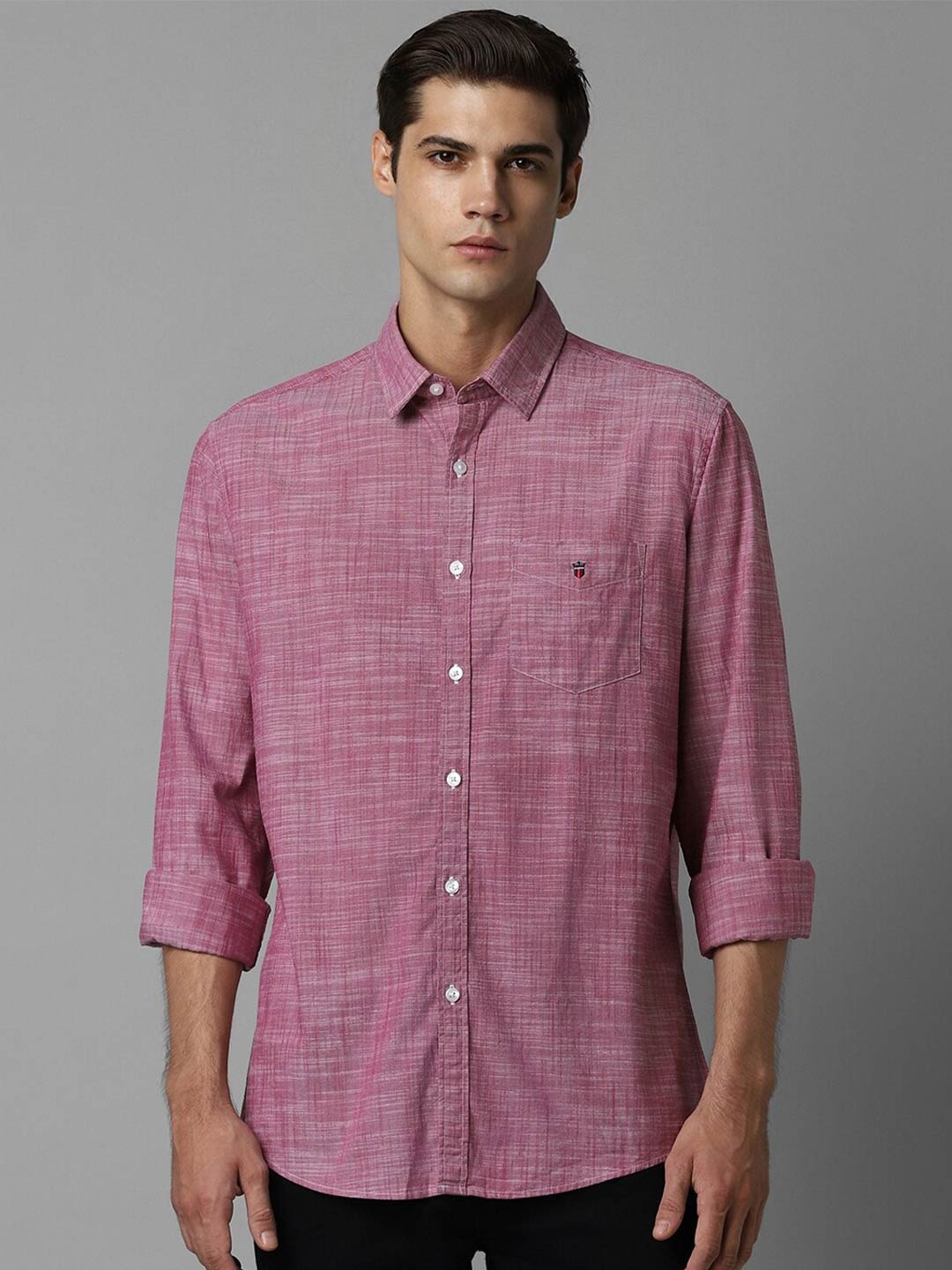 

Louis Philippe Sport Slim Fit Cotton Casual Shirt, Pink