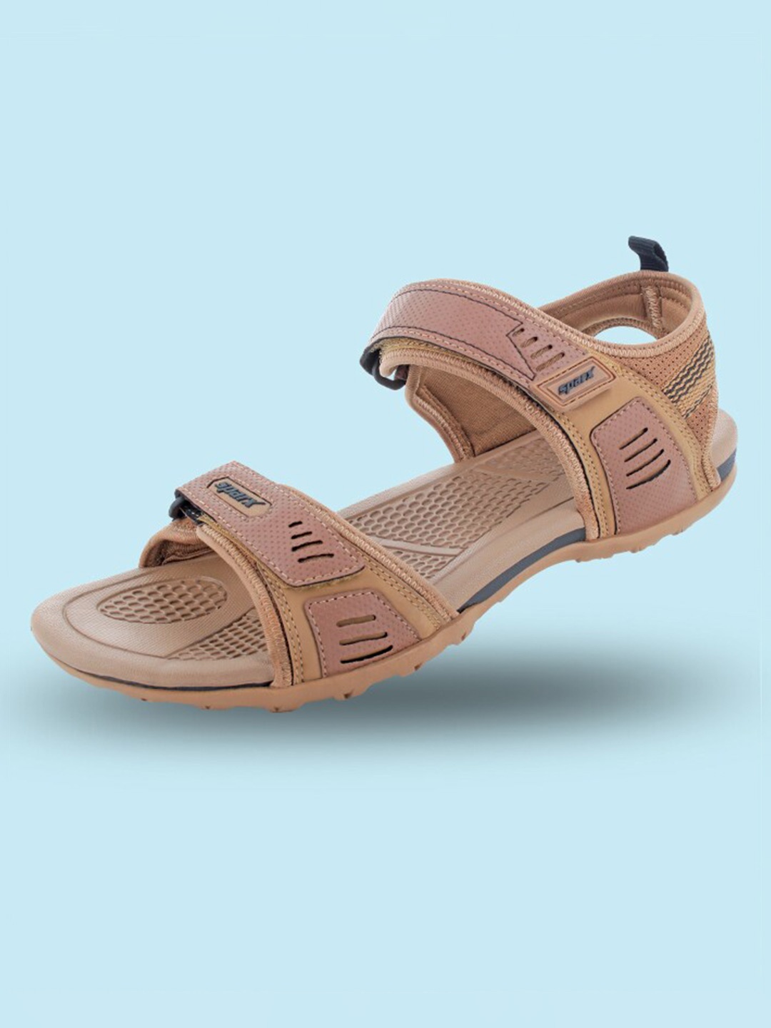 

Sparx Men Textured Sport Sandals, Camel brown