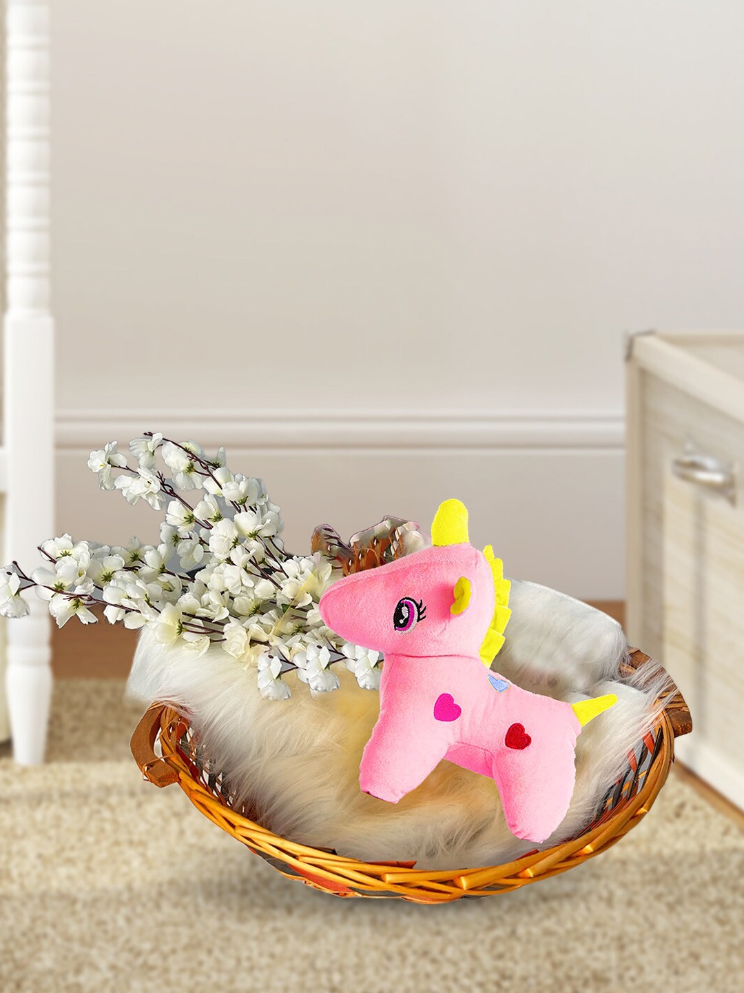 

Kidbea Kids Cotton Unicorn Plush Soft Toy, Pink