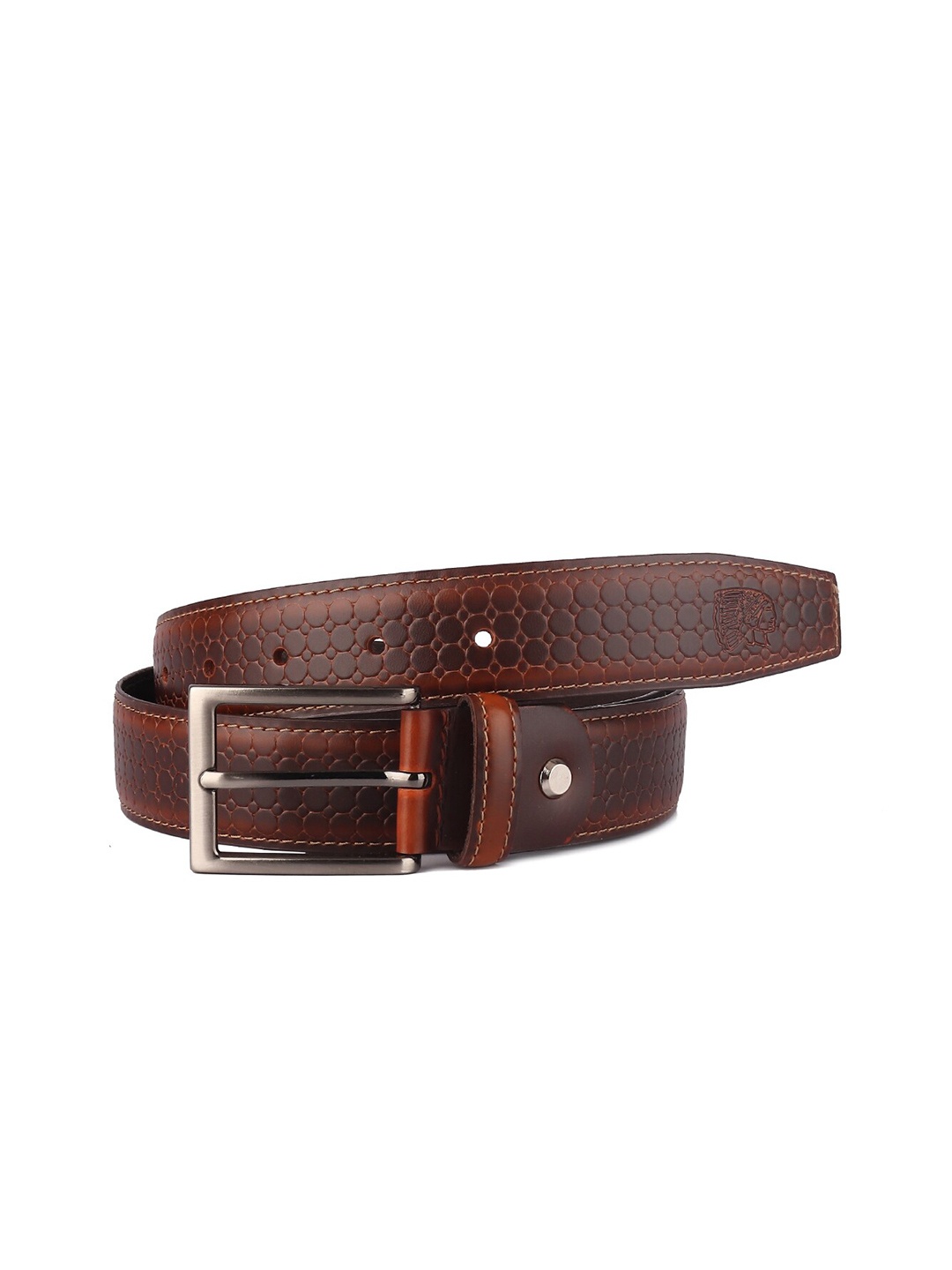 

Red Chief Men Textured Leather Belt, Tan