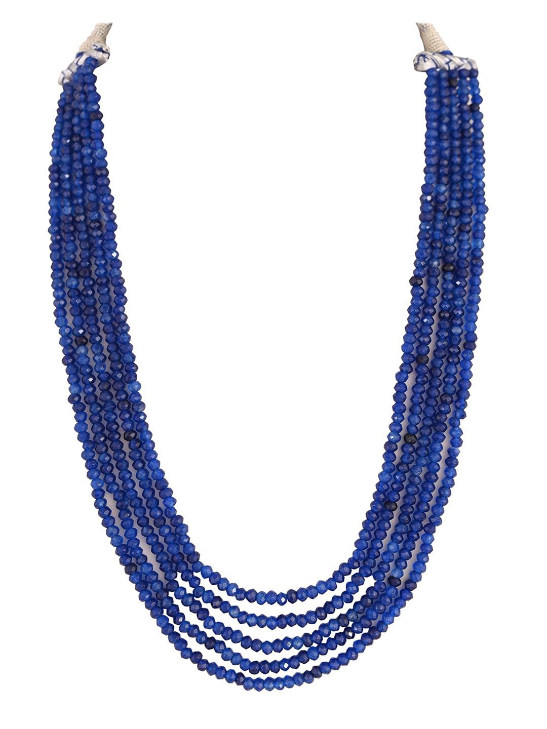 

RATNAVALI JEWELS Layered Statement Necklace, Blue