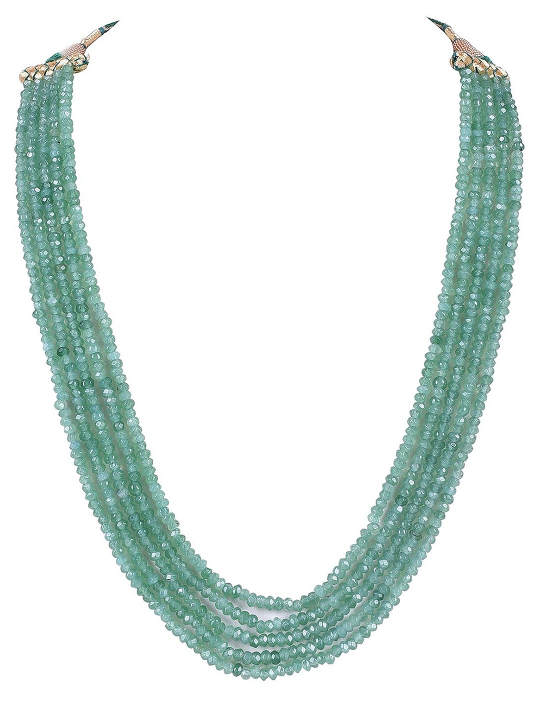 

RATNAVALI JEWELS Onyx Layered Necklace, Sea green