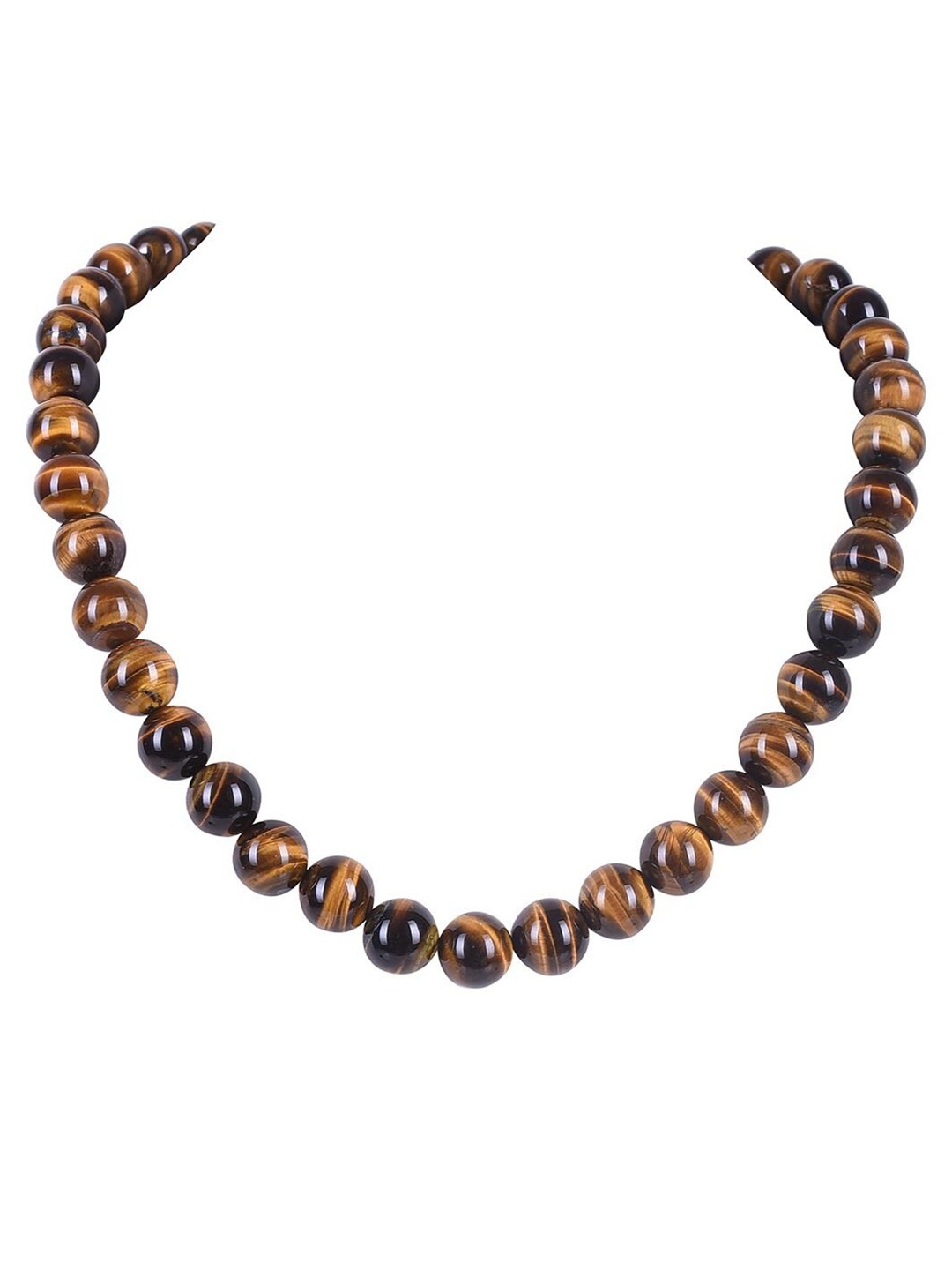 

RATNAVALI JEWELS Tigers Eye Stones Necklace, Brown