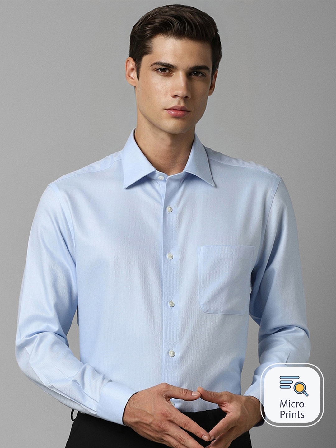 

Louis Philippe Pure Cotton Formal Shirt, Blue