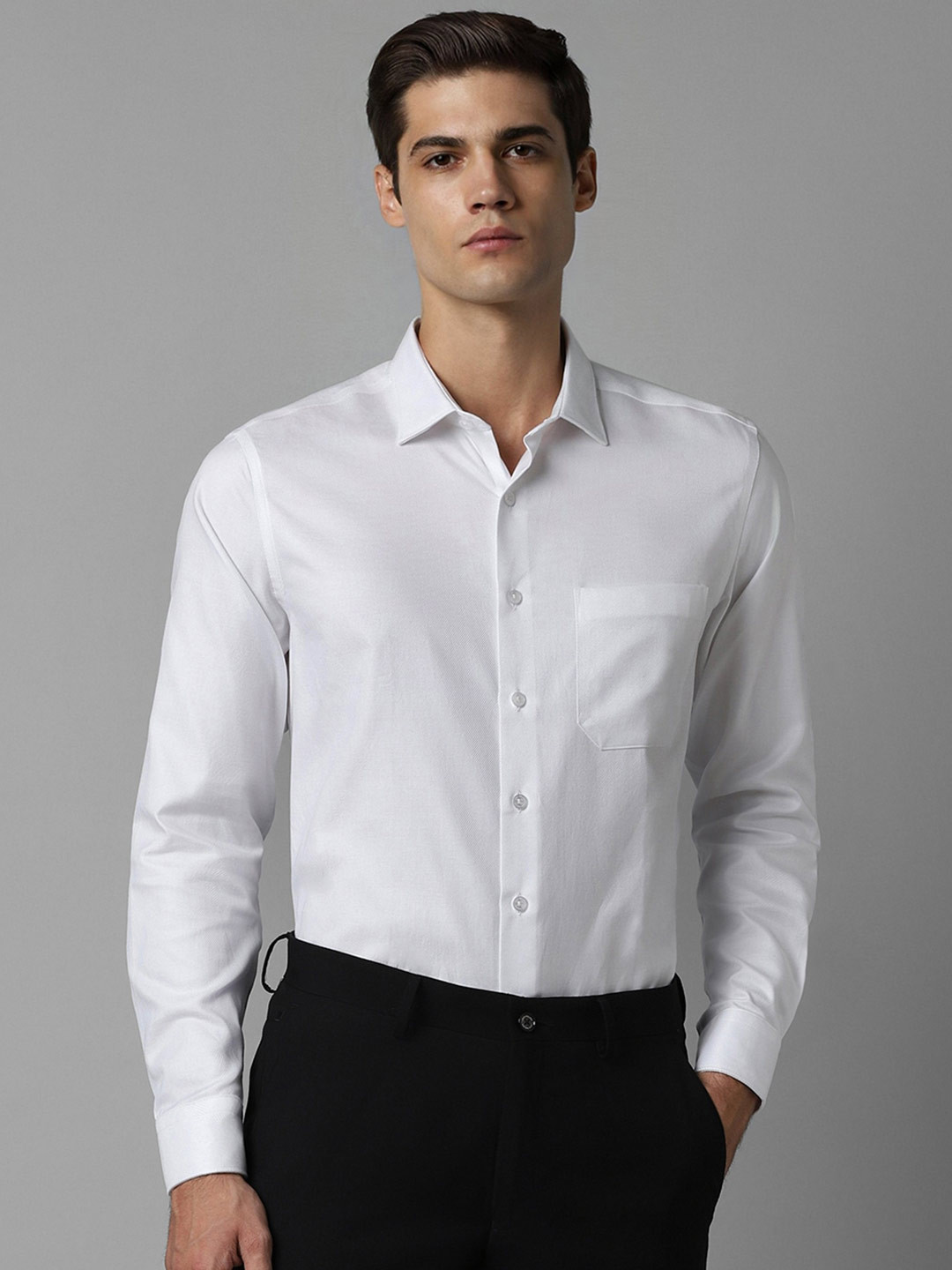 

Louis Philippe Slim Fit Pure Cotton Formal Shirt, White