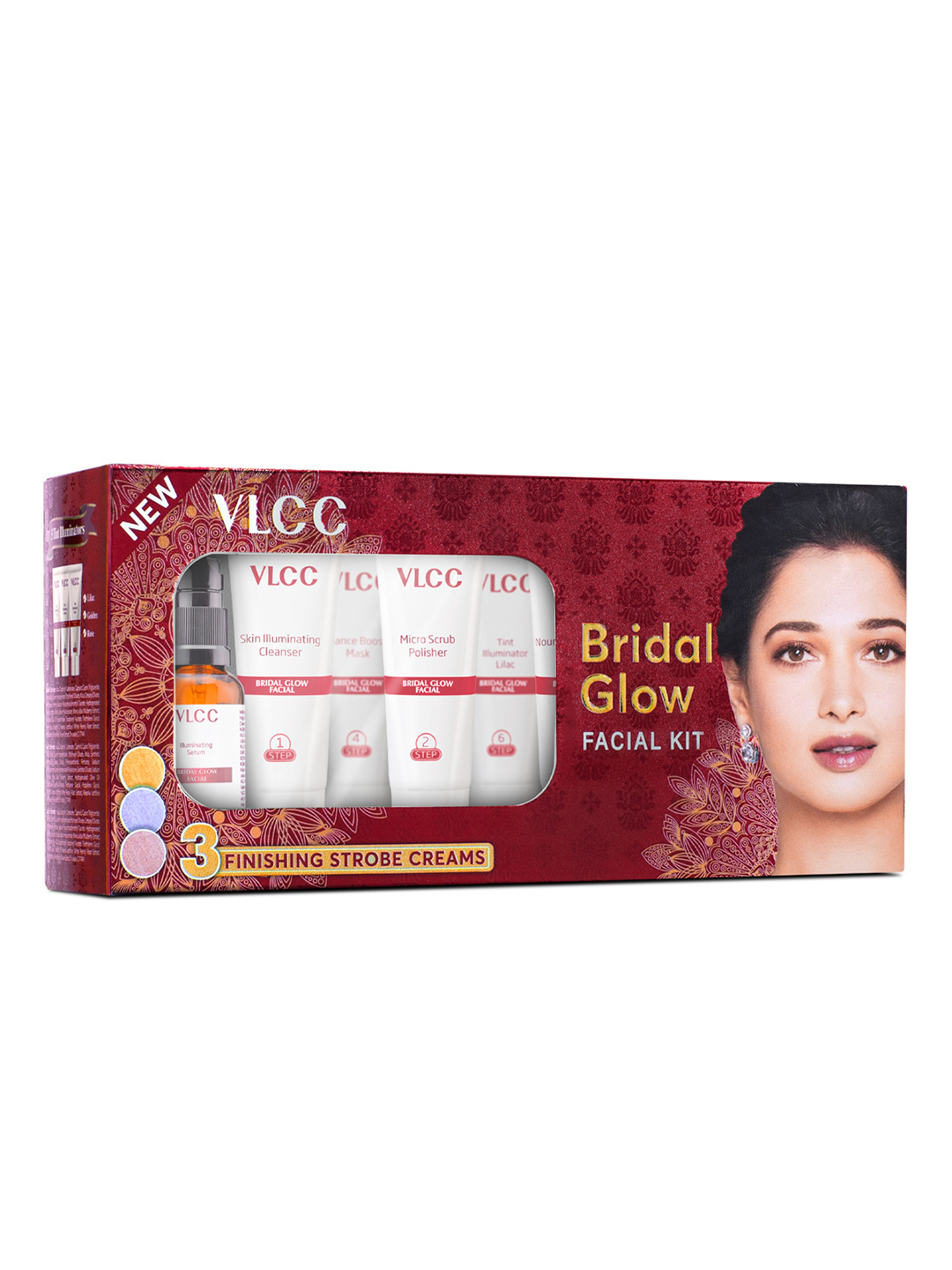 

VLCC Bridal Glow Facial Kit with Niacinamide & Vitamin C - 49 g, Pink