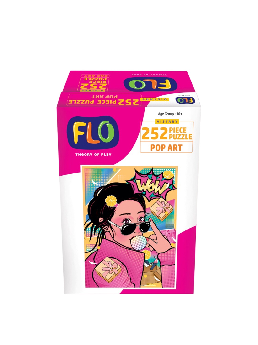 

FLO Kids 252 Pieces Pop Art Puzzle, Red
