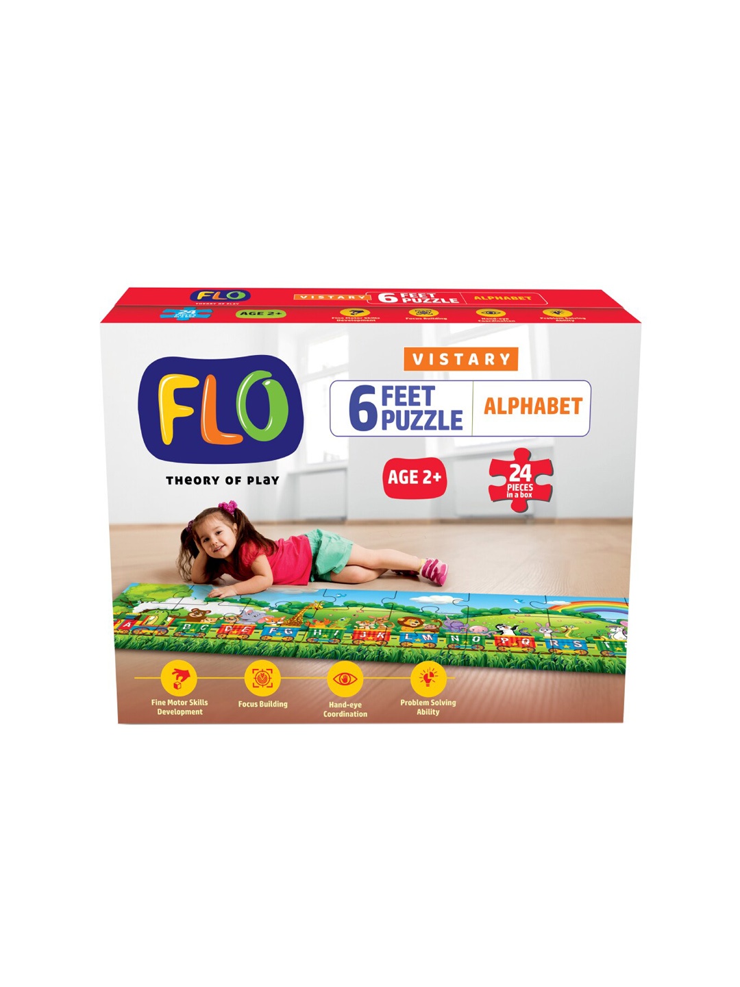 

FLO Kids 6' Puzzle Alphabet, Red