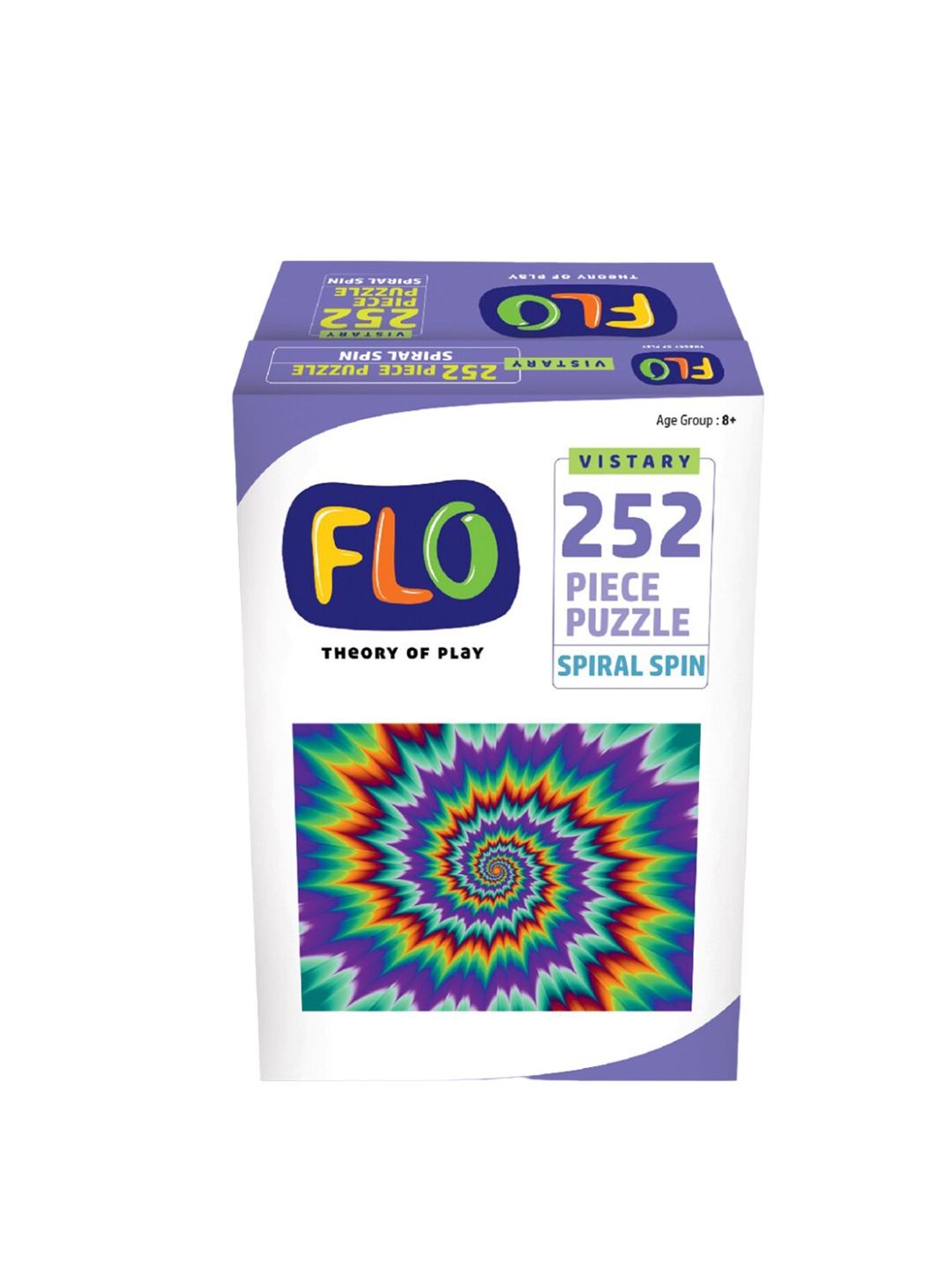 

FLO Kids 252 Pieces Spiral Spin Puzzle, Red