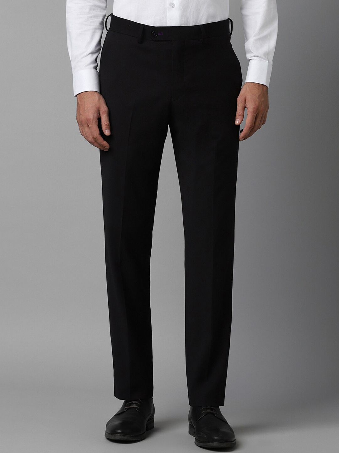 

Luxure by Louis Philippe Men Slim Fit Formal Trousers, Black