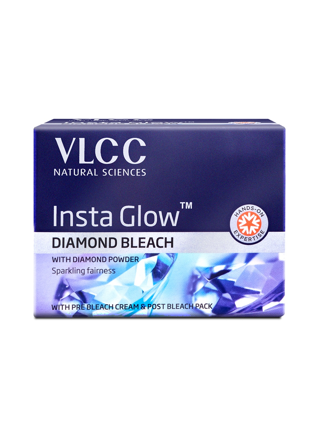 

VLCC Insta Glow Diamond Bleach With Aloe Vera & Colloidal Diamond Combo - 402g, Blue