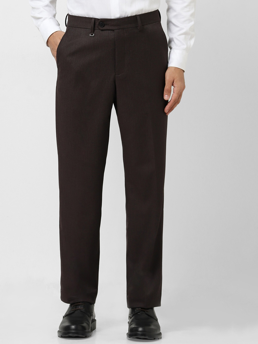 

Van Heusen Men Formal Trousers, Brown