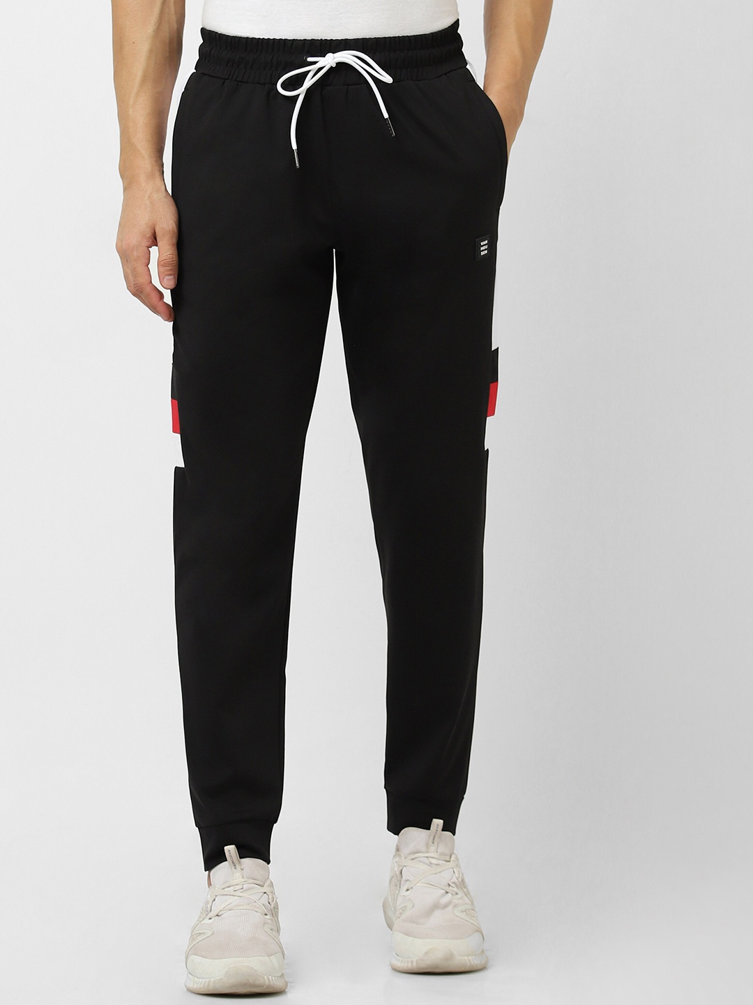 

Van Heusen Flex Men Mid Rise Slim Fit Cotton Joggers, Black
