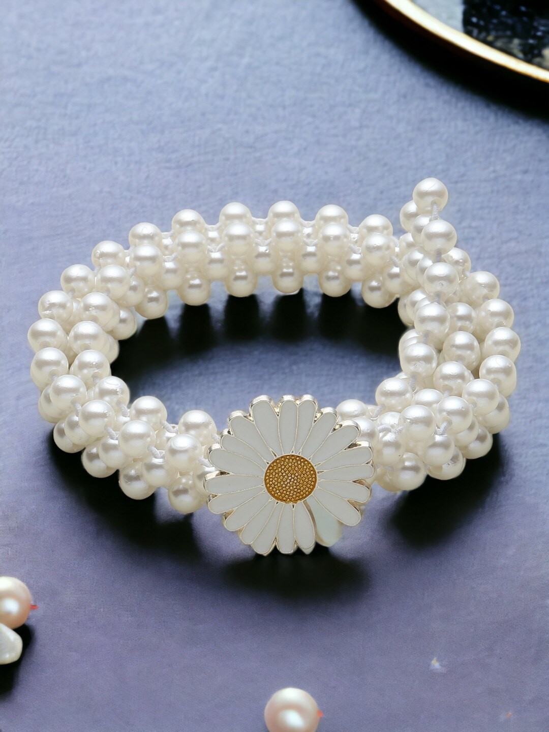 

DressBerry Women White Embellished Belt