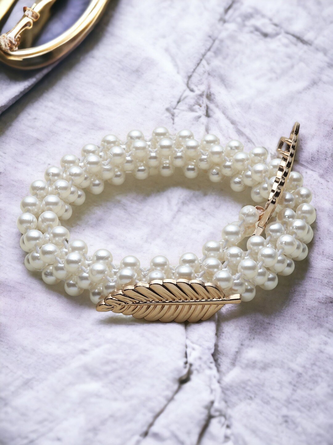 

DressBerry Women white Embellished Belt