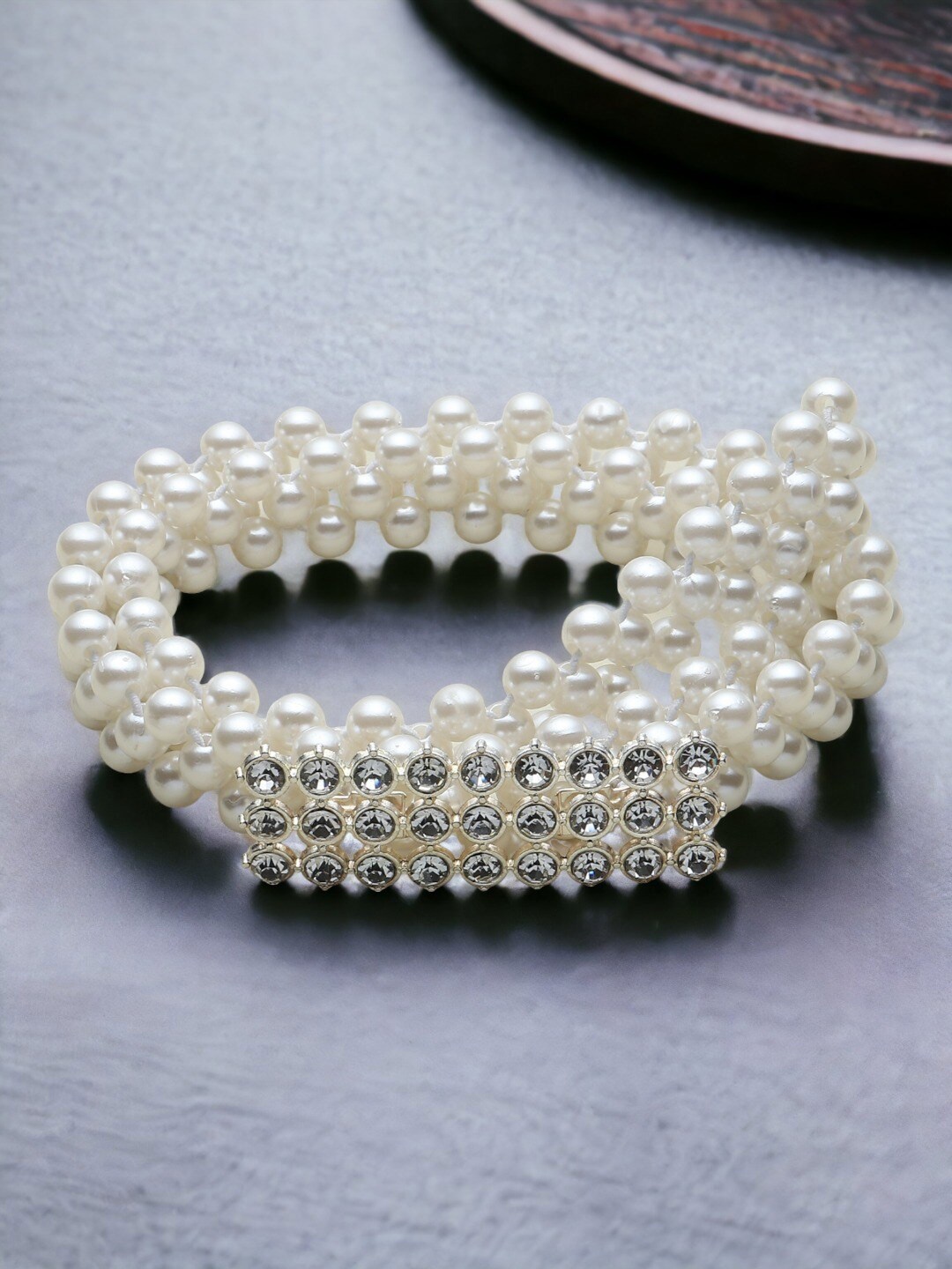 

DressBerry Women White Embellished Belt