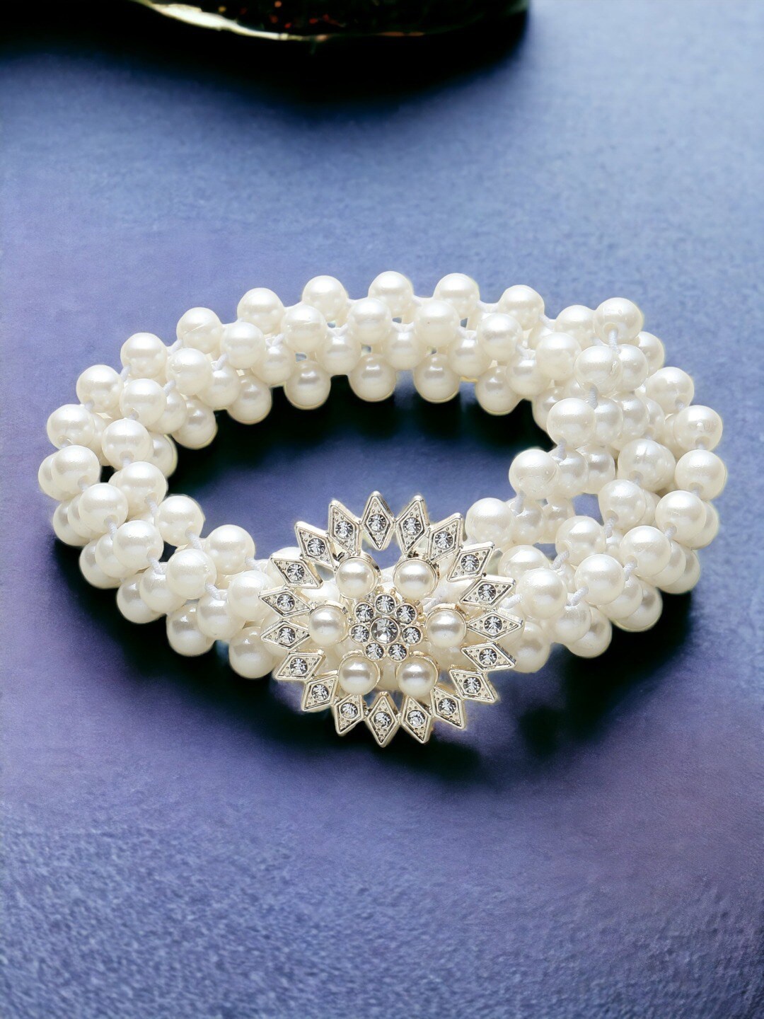 

DressBerry Women White Embellished Belt