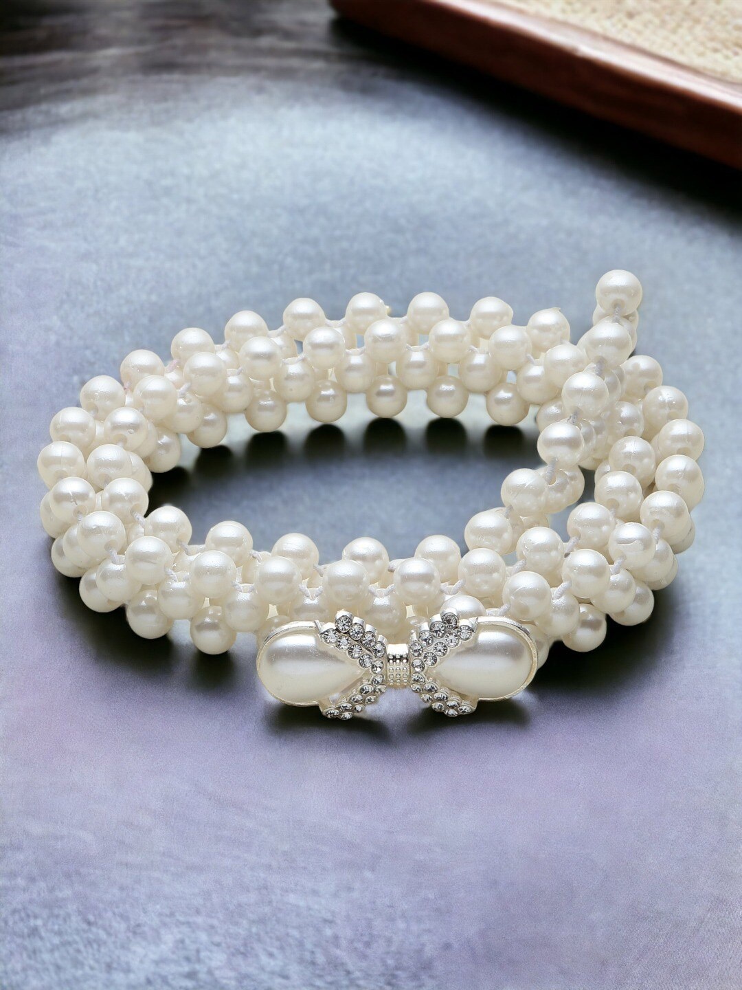 

DressBerry Women White Embellished Belt
