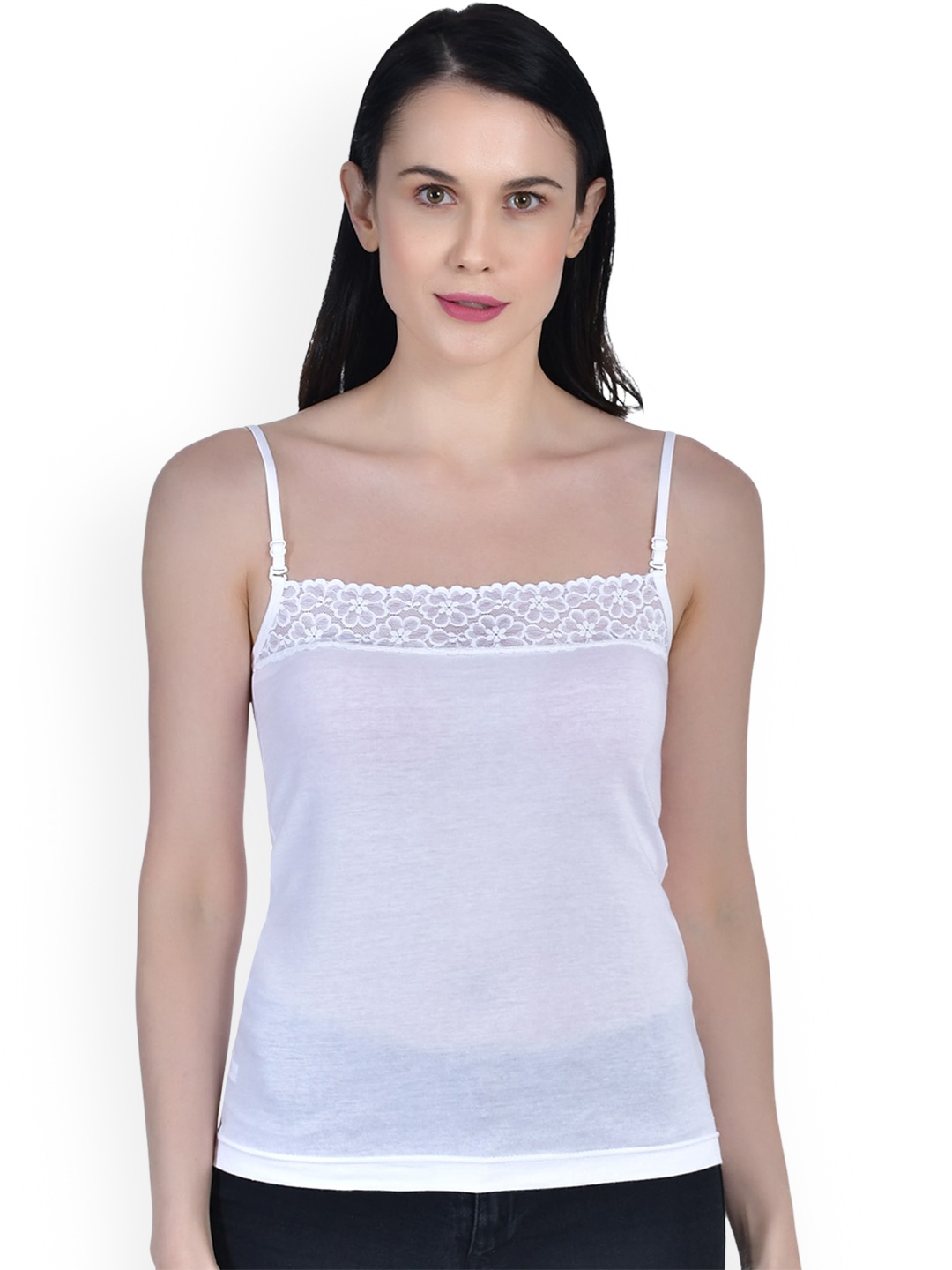 

Aimly Cotton Non-Padded Camisole, White