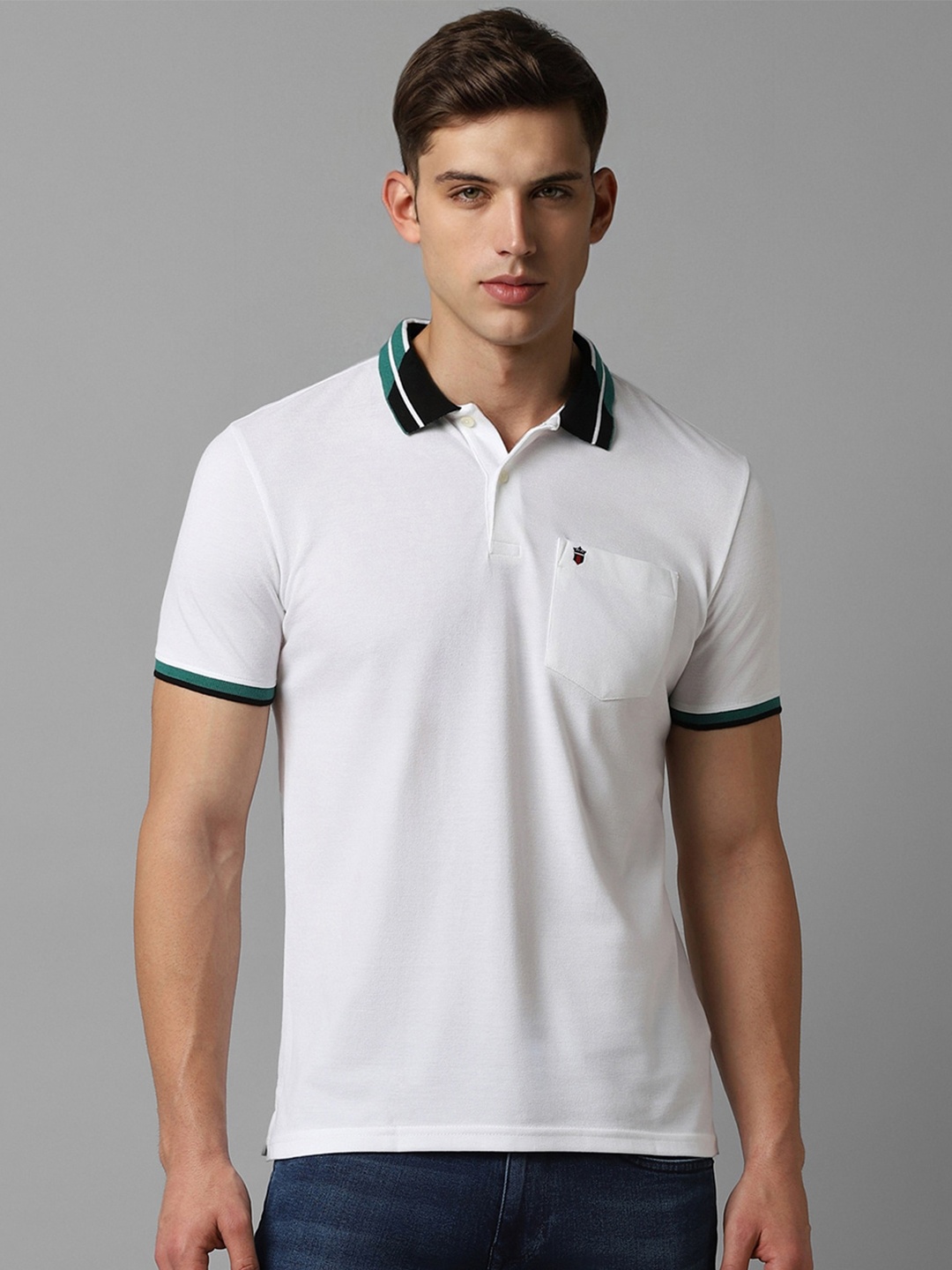 

Louis Philippe Sport Polo Collar Slim Fit T-shirt, White